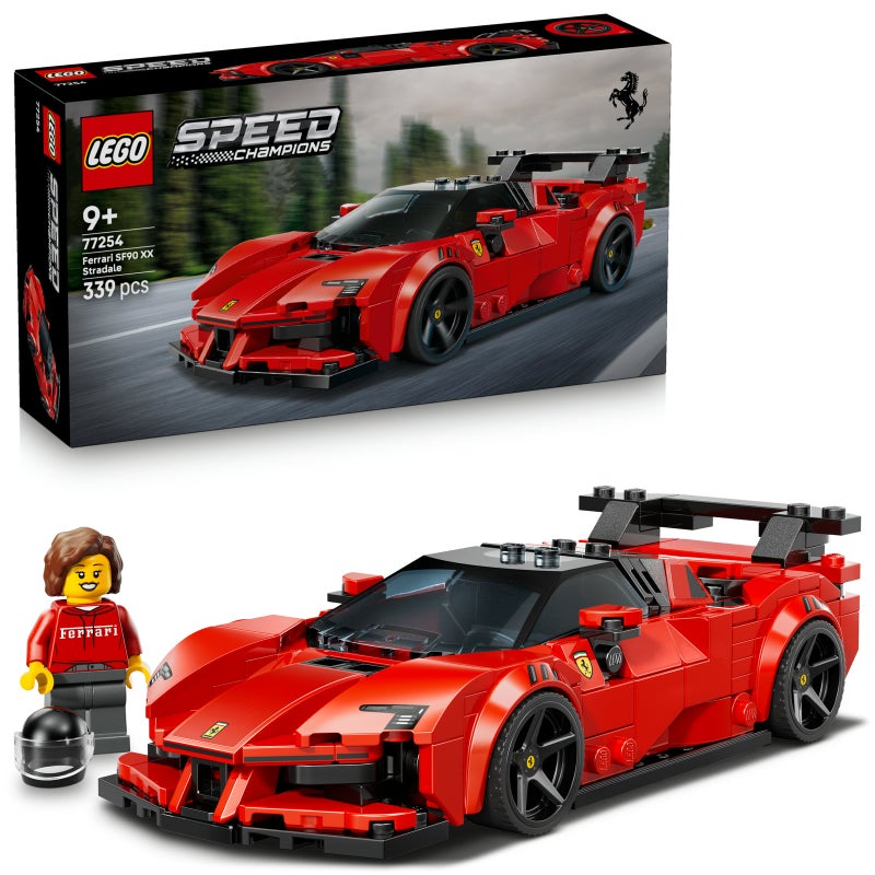 LEGO Speed Champions Ferrari SF90 XX Stradale Sports Car 77254 Building Toy Set (339 Pieces) - Image 1